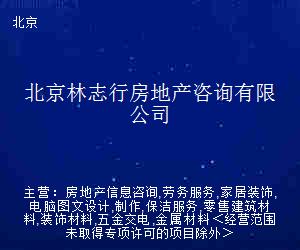 林志行房地产咨询 您的专业房地产信息顾问